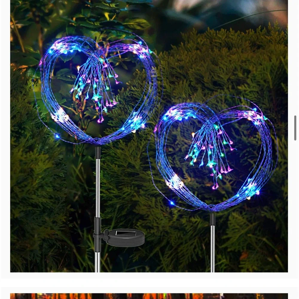 Anordsem Solar Garden Lights/Solar Fireworks Lights-Waterproof IP65-2-Pack - Picture 2 of 14